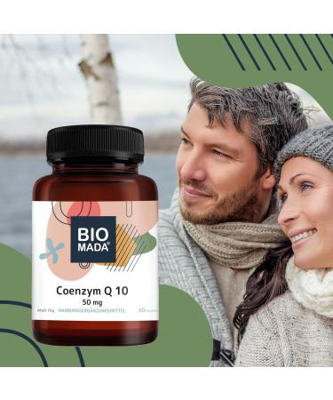 Buy BIOMADA Coenzyme Q10 50mg Capsules - Vegan Gluten-Free & Lactose-Free Micronutrients with Vitamin E & C 60 Count for Healthy Living - Buy Online on GoSupps.com
