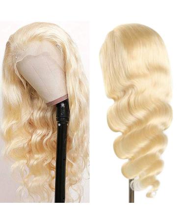 SPARKLE DIVA 20 613 Lace Front Wig Body Wave 150% Density Blonde Brazilian Human Hair Pre Plucked with Baby Hair - Buy Online on GoSupps.com