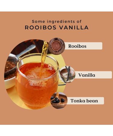 Rooibos Vanilla Tea Organic 90g (45 Cups) | Premium Loose Leaf Rooibos Tea REPLANTEA - Buy Online on GoSupps.com