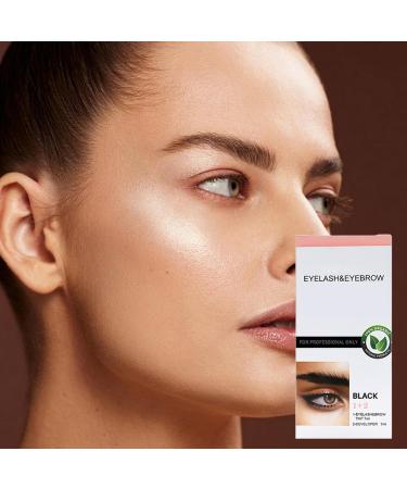 Brows Dye Kit Brow And Lash Tint Semi-Permanent Lash Tinting Kit Quick Dry Waterproof Long-lasting Eyebrow Dye Tint For Natural Eyelash Fast & Easy Brow Dye Starter Kit - Buy Online on GoSupps.com