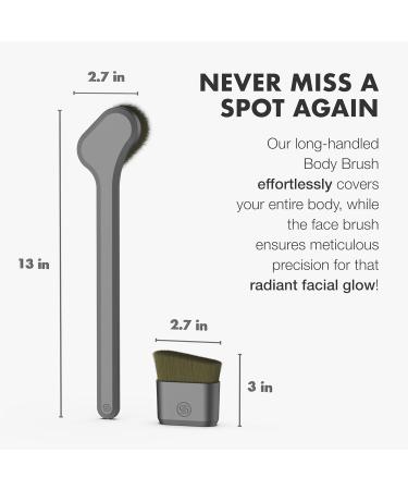 SONN Self Tanner Brushes - Kabuki Applicator for Body Face Lotion & Sunscreen | Ideal for Sunless Tanning and Makeup - Buy Online on GoSupps.com