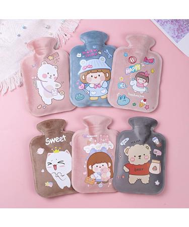 Leakage-Proof Heat Bottles | Portable Hot Water Bottle for Pain Relief | Cute Cartoon Design for Cozy Nights | Thickened PVC 18x11.09x4.53 - Buy Online on GoSupps.com