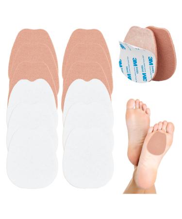 NICENEEDED 6 Pairs Felt Tongue Pads Adhesive Forefoot Cushion Shoes Tongue Stick Cushions Non-Slip Tongue Pads Metatarsal Cushions for Shoes Half Insoles Shoe Filler Cushion