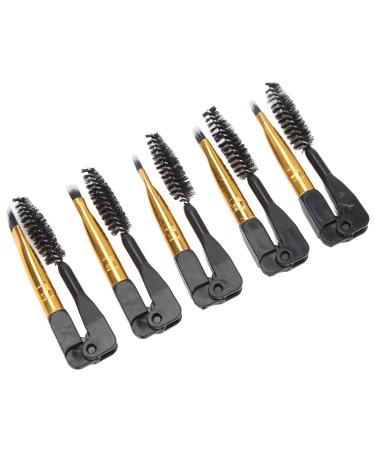 Double Ended Brow Brush - Professional Soft Hair Eyebrow & Eyelash Tool for Home & Travel | Best Cosmetic Brush for Precision Makeup - Buy Online on GoSupps.com