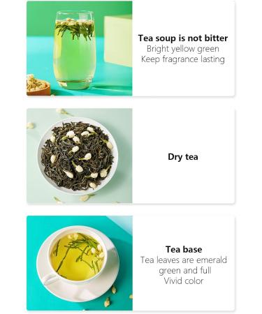 Jasmine Mao Feng Tea 200g71oz Jasmine Flower Chinese Green Tea No Bitterness Long Lasting Taste Gifts for Parents Friends and Family and Morning Tea Afternoon Tea Holiday Party - Buy Online on GoSupps.com