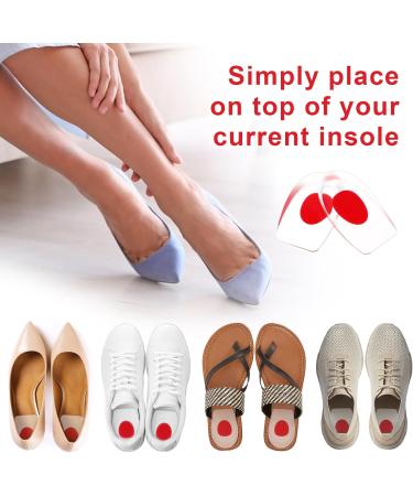 Silicone Heel Cups for Cracked Heels - 4 Pack Comfort Cushions for Plantar Fasciitis & Heel Pain Relief | WLLHYF - Buy Online on GoSupps.com