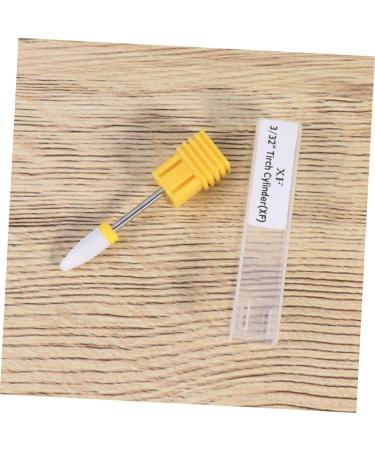 Beavorty Cuticle Drill Bit Nail Grinding Head nail bit nail polish grinding bit Fine Coarse Drill Bit Nail Art Supplies Nail File Bits nails drill bits nail drill bits head ceramics medium Yellow - Buy Online on GoSupps.com