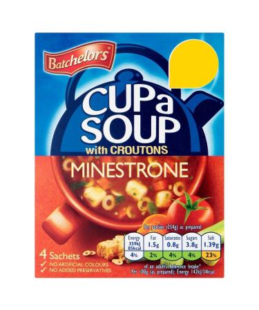 Batchelors Batchelors - Minestrone Cup A Soup Soup - Set of 8 Boxes of 94 g