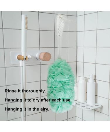 PPHAO Back Bath Brush & Loofah Sponge Scrubber - Long Handle Shower Exfoliating Tool for Men & Women - Green - 1 Pack - Buy Online on GoSupps.com