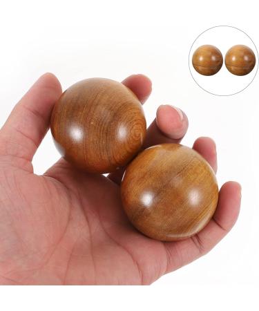 Heallily Qi Gong Balls - 2 Pcs Wooden Baoding Balls for Meditation Massage & Hand Therapy | Chinese Health Exercise for Relaxation - Buy Online on GoSupps.com