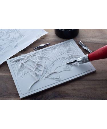 ESSDEE Mastercut Linoleum Carving Blocks - Pack of 2 - 100x100x4mm for Stampmaking & Printmaking - Buy Online on GoSupps.com