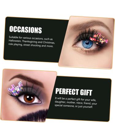 minkissy 6 Pairs Fluorescent False Eyelashes Glitter Lashes Glitter Eyelashes Lashes with Glitter False Lashes Lashes Cosmetic Lashes High-grade Fiber 3d Decorate Dense - Buy Online on GoSupps.com