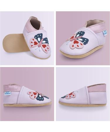 Soft Sole Leather Toddler Baby Shoes | Beth Butterfly Design | Girl Boy Walking Shoes 2-3 Years - Buy Online on GoSupps.com