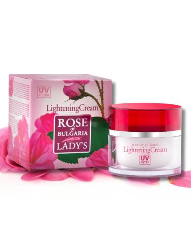 Biofresh cosmetics Rose of Bulgaria Whitening Face Cream with UV Filter Rose Water Face Care for Women Whitening Cream Skin Care 50 ml