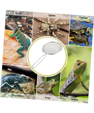 VANZACK 2pcs Pet Sand Shovel Filter Mesh Reptile Terrariums Reptile Litter Scoop Reptiles Barbed Wire Silver 26x14cmx2pcs Silverx2pcs - Buy Online on GoSupps.com