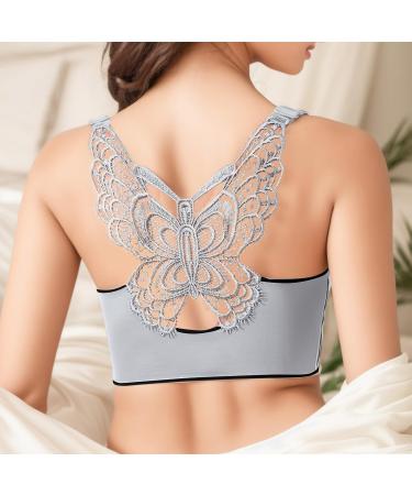 Women's Comfort Bra 4XL - Wireless Push-Up Sweat-Absorbing Summer Ice Cream Butterfly Back for Sleeping Running Yoga & Swimming - Buy Online on GoSupps.com