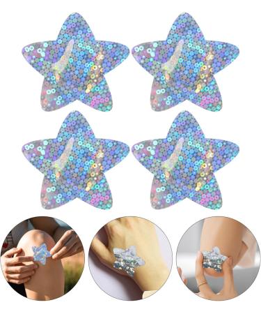 Glitter Star Shaped Bandages - 50pcs Adhesive Wound Care Patches | Breathable & Protective Wound Plasters for Infection Prevention - Buy Online on GoSupps.com