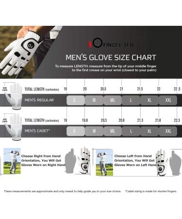 Buy Finger Ten Golf Gloves for Men - Left Hand/Right Hand | All-Weather Leather | 2 & 3 Piece Sets with Ball Marker - Buy Online on GoSupps.com