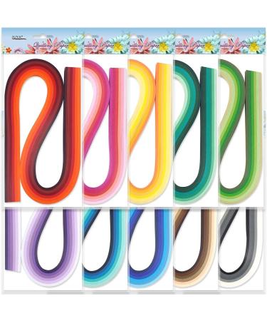 JUYA 60-Color Paper Quilling Strips Set - 10 Packs, 54cm Length, 3mm Width - Buy Online on GoSupps.com