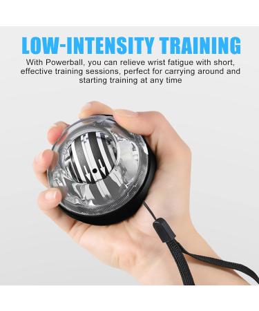 Homury Gyroscopic Hand Trainer with LED Light | Autostart Gyroball for Wrist Strength & Muscle Training | Enhance Grip & Arm Exercises - Buy Online on GoSupps.com