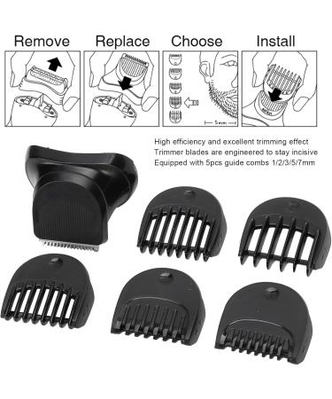 Braun Series 3 Long Hair Shaver Head Replacement - 5Pcs Trimmer Set for Men - Buy Online on GoSupps.com