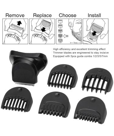 Replacement Trimmer Head & 5-Piece Guide Comb Set for Braun Series 3 - International Shipping Available - Buy Online on GoSupps.com