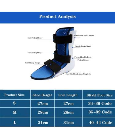 SFKLYU Foot Drop Brace - Ankle Support Orthosis for Right Foot | Plantar Splint & Ankle Strap Protection - Buy Online on GoSupps.com