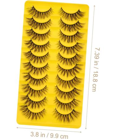 FRCOLOR 10 Pairs Fake Eyelashes Human Hair Extensions Shoelace Charms Artificial Eyelashes Lash Mascara Eyelash Strips Individual Lashes Lash Kit Cosmetics 3d Bulk Imitation - Buy Online on GoSupps.com