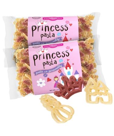Pastabilities Princess Pasta, Fun Shaped Noodles for Kids, Non-GMO Natural Wheat Pasta 14 oz (2 Pack)