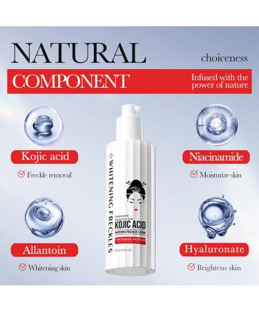  Cynamus Kojic acid face lightening cream 100 ml moisturizing and lightening face cream anti-wrinkle and firming hydrating - Buy Online on GoSupps.com