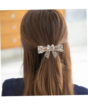 minkissy Hair Clips for Girls Hair Jewelry Girls Hair Accessories Bow Hair Clips Hair Clips for Women Rhinestone Hairpin Hair Clasp Girls Hair Clips White Miss Crystal Rhinestones Top Clip - Buy Online on GoSupps.com