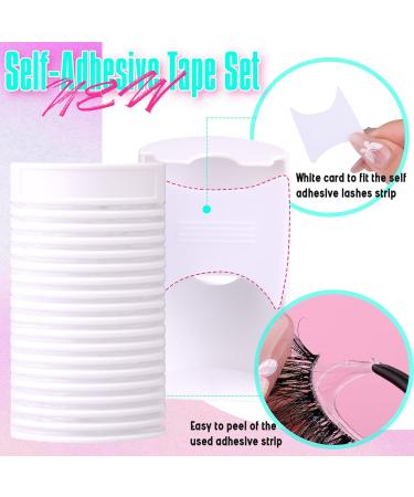 Shop Wiwoseo Self-Adhesive Eyelashes - No Glue Needed Clear Band Natural Look Lash Strips for Strong Hold - Buy Online on GoSupps.com