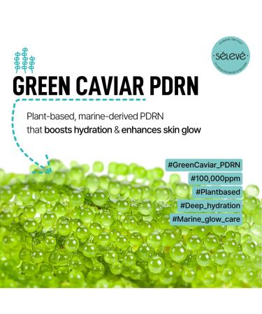 SELEVE Glow Caviar Hydration & Radiance Duo Green Caviar Ampoule + Glow Cream with Liposomal PDRN Niacinamide & Ferulic Acid For Sensitive & Dry Skin Korean Skincare Set - Buy Online on GoSupps.com