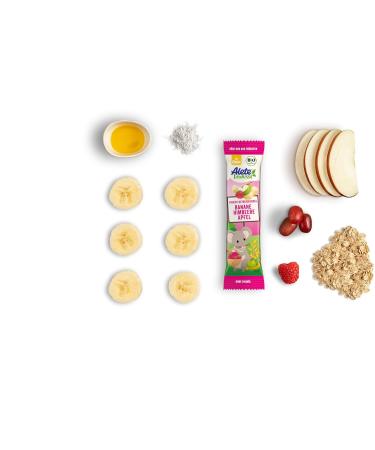 Alete Fruit Grain Bar Banana Raspberry Apple - Healthy Snack for Kids (25 x 25g) - No Palm Oil No Artificial Flavors - Ideal for Ages 3+ - Buy Online on GoSupps.com