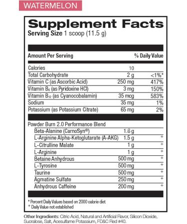 Rival Powder Burn 2.0 Pre-Workout Powder | Intense Pre Workout Energy Supplement | 7g Performance Blend Increased Energy Muscle Pumps Stamina Focus | 35 Servings (Watermelon) Watermelon 35 Servings (Pack of 1) - Buy Online on GoSupps.com