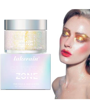 Eastuy Shiny Highlighter - Full Body Shimmering Gel with Colorful Glitter Novelty Body Makeup Products for Parties Bars Travel Performances Dancing Eastuy