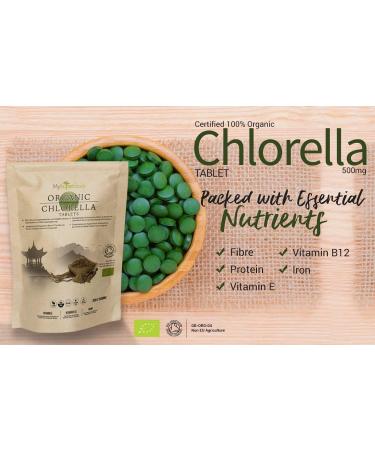 MySuperfoods Organic Chlorella Tablets - Natural Protein Source (300 x 500mg, 300 Count) - Buy Online on GoSupps.com