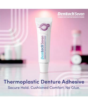Denttach Seven Denture Adhesive, Thermoplastic Denture Adhesive Up to 7 Days, Extra Strong Waterproof, Secure Denture Grip & Cushion, Refit, Reliner for Upper & Lower Dentures, Comfortable, Zinc Free 1 - Buy Online on GoSupps.com