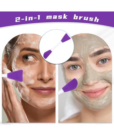 Buy Teaaha 6PCS Silicone Face Mask Brush Applicator Reusable Double-End Tool for Skincare Makeup & Beauty | Ideal for Creams Lotions Gels & Foundations in 6 Colors - Buy Online on GoSupps.com