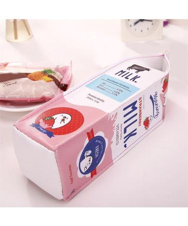SWIDDUK Modern Creative Milk Carton Pencil Case | Unique Rose Pen Pouch & Makeup Bag - International Shipping Available - Buy Online on GoSupps.com
