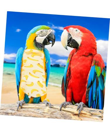 POPETPOP 6 PCS Parrot Flight Suit - Diapers for Birds Pigeon Flight Suit & Conure Harness - Cotton Set (3 Yellow 3 Mixed Colors) - Buy Online on GoSupps.com