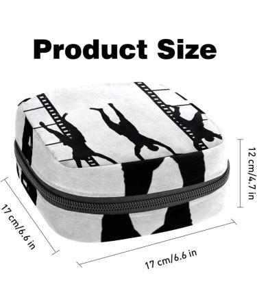 Buy Vintage Film Strips Menstruation Pad Bag with Zipper | Women's Napkin & Tampon Collecting Bags - Stylish & Functional - Buy Online on GoSupps.com
