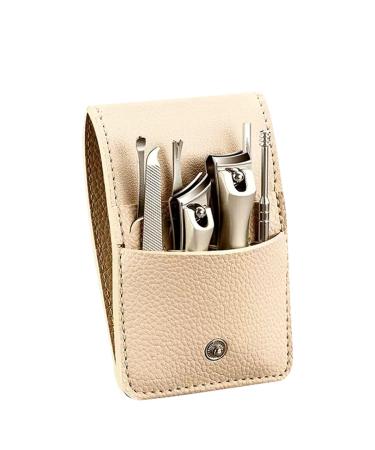 Nail Scissors Nail Cutter Set Manicure Set with Nail File for All Hand and Feet Sizes Manicure Set and Pedicure Kit Men Women Toenail Clippers Beige