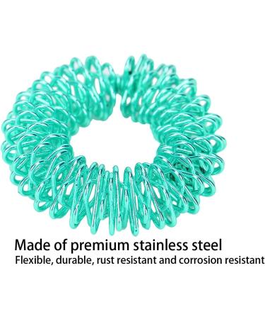 Pen Finger Massager - Mini Acupuncture Spring Rings for Stress Relief & Enhanced Circulation (Green) - International Shipping Available - Buy Online on GoSupps.com