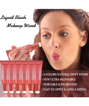 AMAZFLY Matte Liquid Blush Stick - Natural Creamy Formula - Cruelty-Free (101 Ravishing) - Buy Online on GoSupps.com