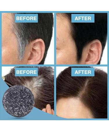 Soap Solid Shampoo Anti White Hair Solid Shampoo Shampoo Soap Natural for Black Sesame Nourishes Hair Restoration of Gray Hair Hair Solid Shampoo Oily Hair (1pc) - Buy Online on GoSupps.com