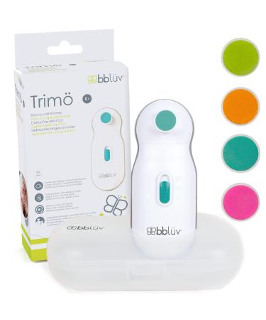 bblv - Trim - Electric Nail Clippers for Newborn Baby up to Toddler (0 to 12 Months+), Gentle and Quiet Fingernail and Toenail Clippers, Original Trimo Set (Pack of 1)
