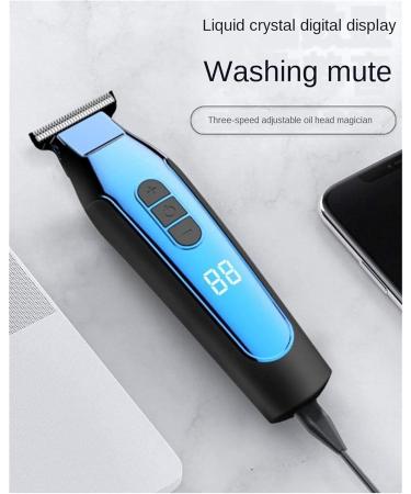Professional Cordless Hair Clippers for Men - Adjustable LED Hair Trimmer Kit - Rechargeable Barber Cutting Set - Buy Online on GoSupps.com