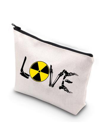 MNIGIU Radiologic Technologist Gift X-Ray Tech Cosmetic Bag for Radiology Technicians X-Ray Tech Love Bag