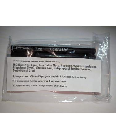 Lash'd Up Lash Glue & Eyeliner Hybrid Felt Tip Pen (Extra-Strength) (Clear & Black) for False Lashes Full-size Strong Hold 0.032 Oz. (2 PCS) Black + Clear (2 Pcs) - Buy Online on GoSupps.com